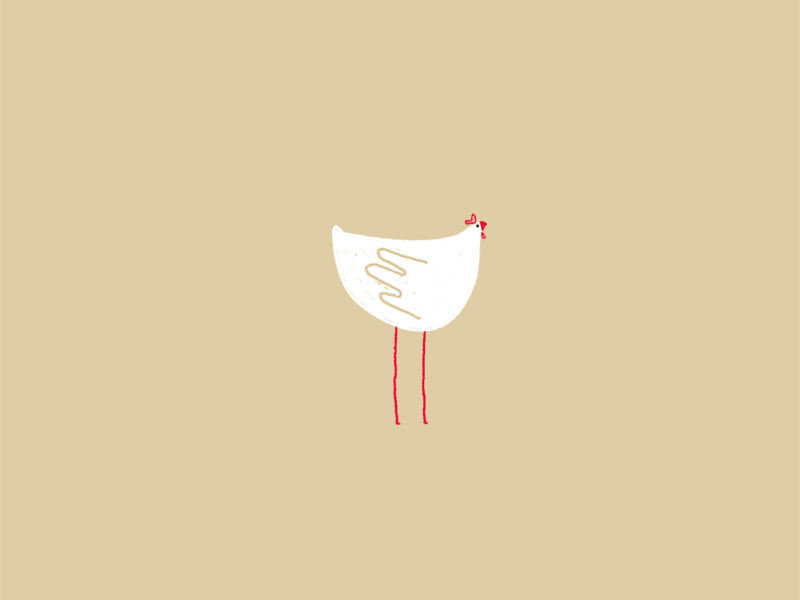 Plop! animation chicken egg gif