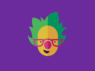 Archie color flat illustration people person portrait purple