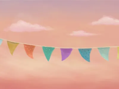 Bunting bunting digital flags illustration