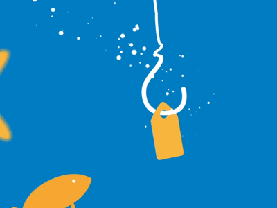 Fishing animation beach fish fishing fishing rod flat motion graphics star sun vector