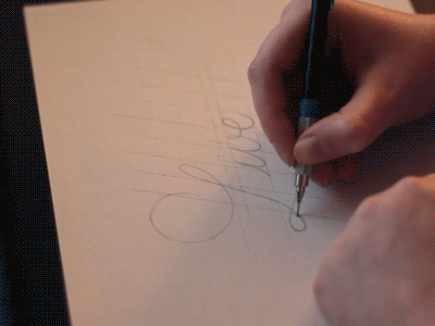 Live Hand Lettering Session capital cursive handlettering lettering logo tutorial typography