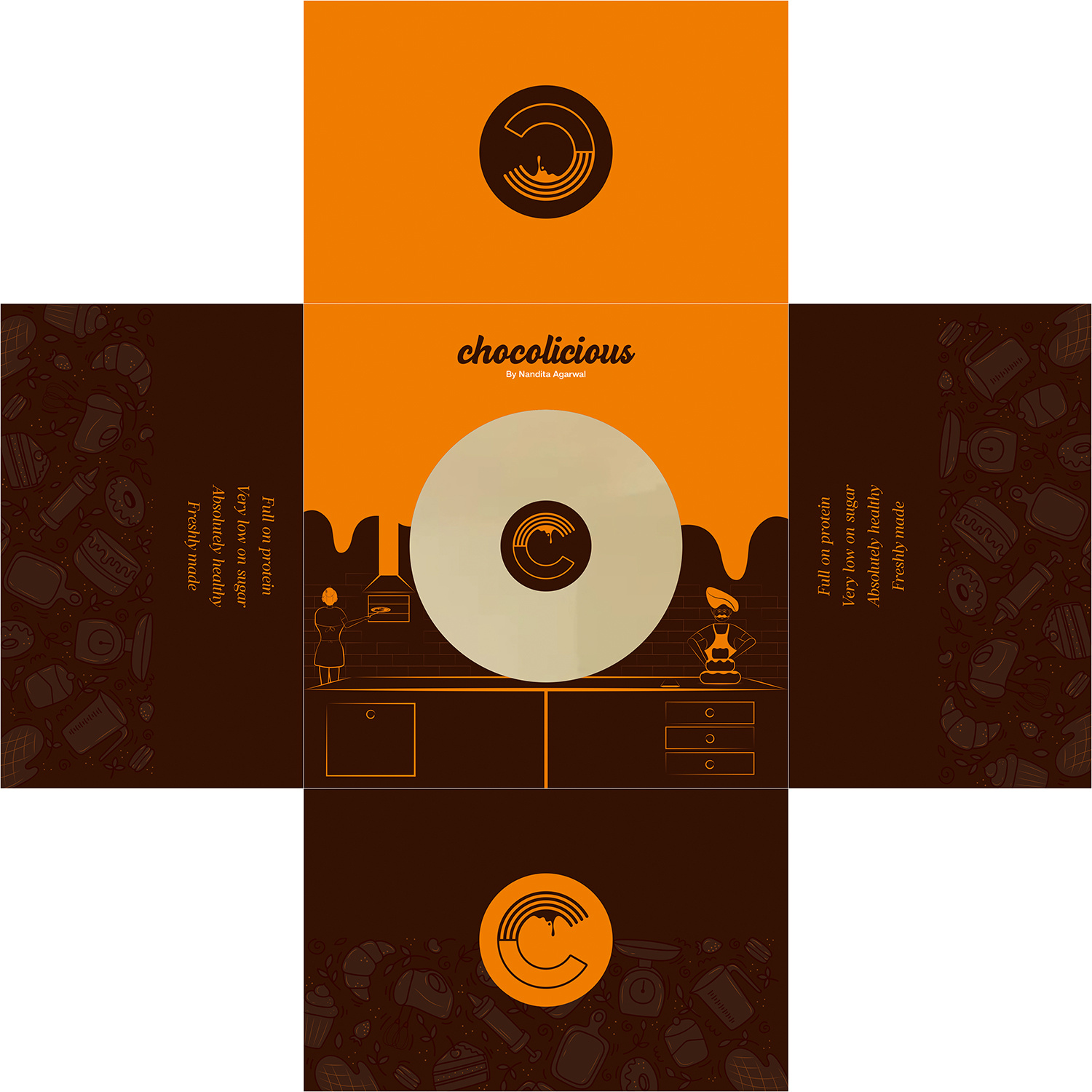 Chocolicious (Packagings) bakery logo brand branding chocolate creative creative packaging design ethnic food band food graphic design illustation illustration indian food brand logo package packaging social media typography vector