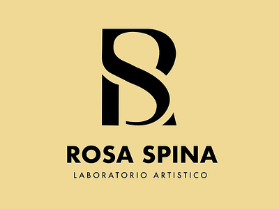 Minimalistic logo of Rosa Spina artisan brand artistic branding brand branding branding inspiration custom logo custom logo branding elegant branding handcrafted identity lettermark logo logo logo branding luxury branding minimalist logo minimalistic branding visual premium branding studio identity typography design typography logo visual identity