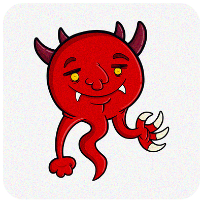 Demoniorojo cartoon demon design diablo illustration ilu monsterdoodle