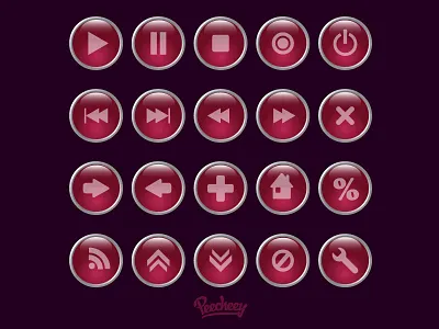 Purple buttons adobe buttons download free freebie vector