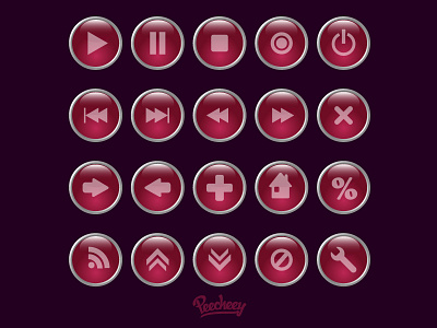 Purple buttons adobe buttons download free freebie vector