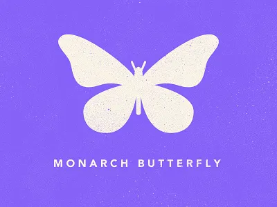 Butterfly Icon butterfly design icon illustration insect james mcdonough monarch butterfly texture vector