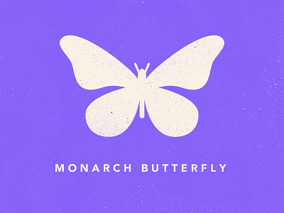 Butterfly Icon butterfly design icon illustration insect james mcdonough monarch butterfly texture vector