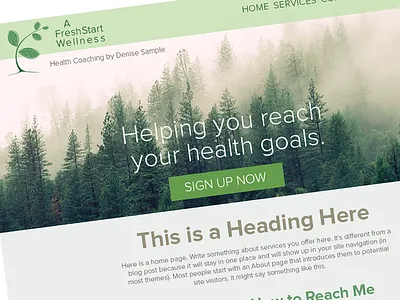 Web Interface design desktop flat interface plants trees web