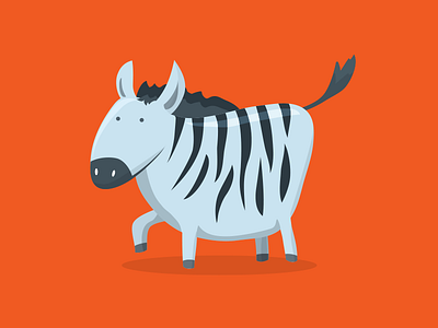 Zebra animal cute goofy illustration ohai zebra