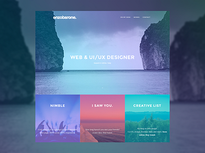 Personal website colors modular photoshop portfolio responsive ui webdesign website