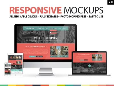 Apple Devices Mockups apple creativemarket devices mockups imac ipad air iphone6 macbookpro mock up product mockups responsive mockup technology mockups