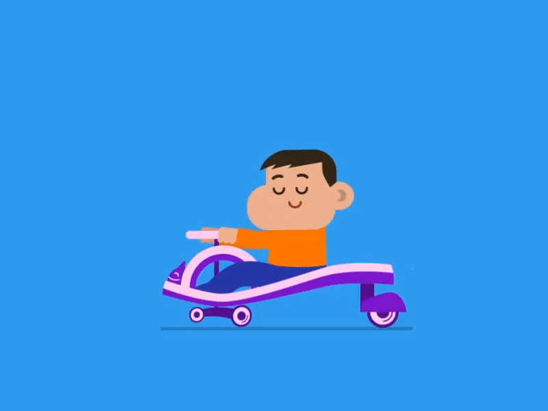 Magic Car 2d ae animation car character flat gif plasmacar vector