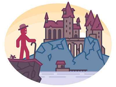 A new day has come after the Battle of Hogwarts (Seventh Year) battle castle flat harrypotter hogwarts illustration mrolaf sunrise vector voldemort