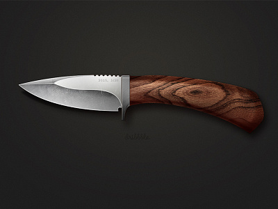 A Knife knife metal realistic wooden