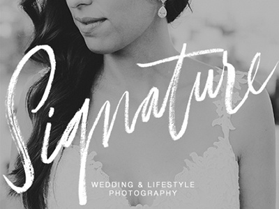 Signature Logo brushlettering handlettering lettering logo photography typography
