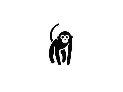 Monkey Logo Mark animal ape chimp corporate design identity jungle logo monkey