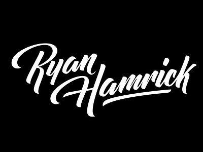 Ryan Hamrick Vector calligraphy lettering portfolio scripts type typography vector website