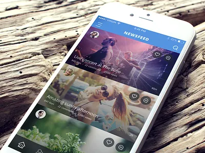 Social Feed app community ios ios app social network ui user experience user interface ux
