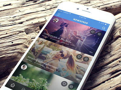 Social Feed app community ios ios app social network ui user experience user interface ux