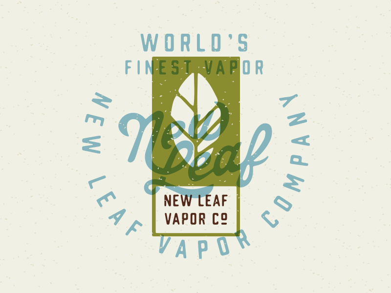 Brand Refresh brand identity leaf logo package script system vapor