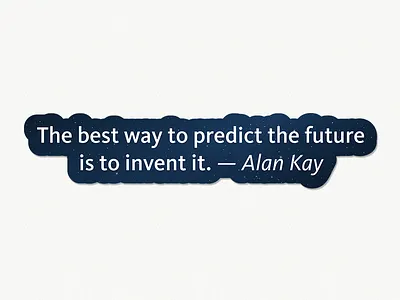 Blossom Quote Sticker future kievit predict product management quote stars sticker stickermule stickers swag universe