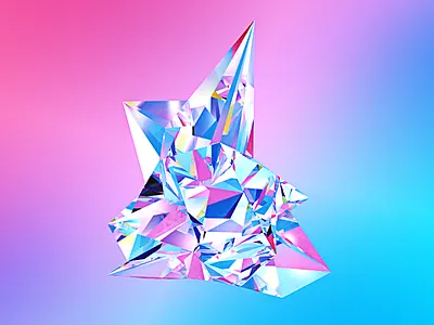 Refracting shape 3d c4d cinema4d