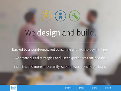 Another landing page flat icons landing page parallax ui web