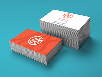 Sinem Şenol Branding branding business card card clean logo orange personal simple sinem senol ss sş