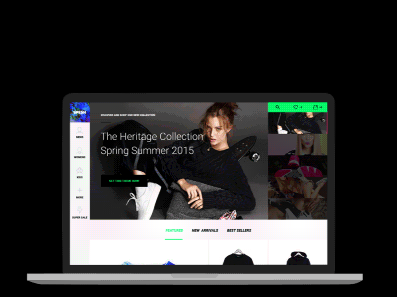 Spesh Twist Black / Glitch / Cyberpunk style bright clean cyberpunk cyberpunk2077 ecommerce fashion fully responsive glitch html page shop spesh store store design template theme themeforest ui wear web