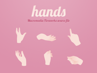 Freebies vector hands adobe fireworks