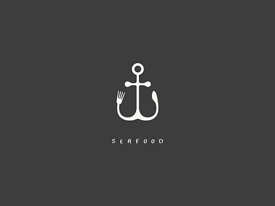 Seafood custom font dinner docks eat fish food harbor illustrator simple work