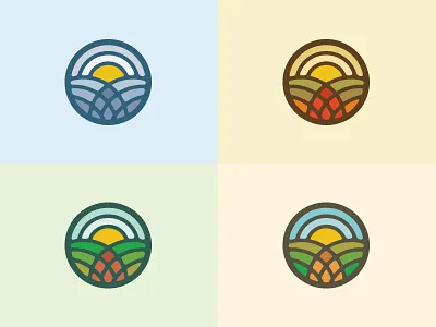 Seasons colors fall icons illustrator land nature season seasons spring summer winter