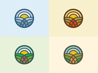 Seasons colors fall icons illustrator land nature season seasons spring summer winter