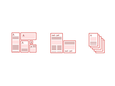 Brand Standards Icons icon illustration layout lineart print
