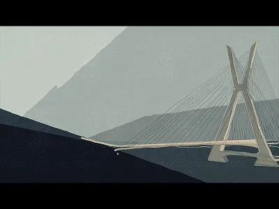 Sao paulo brazil bridge illustration ilustracion saopaulo