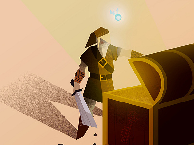 Link - Tribute to the legend of zelda art cartoon character chest illustration legend link nintendo vector video game zelda