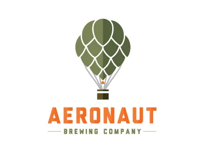 Hops Balloon balloon beer branding brewery brewing hops hot air balloon illustration logo logotype vector