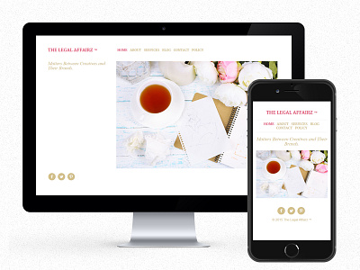 The Legal Affairz Website awaken minimal mobile responsive simple site web web design website wordpress