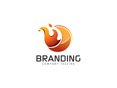 Flaming Logo fire fireplace flame flaming fluidity hot media motion strong warm
