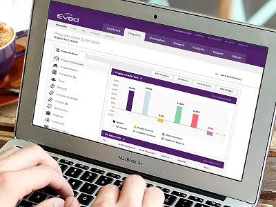 Program Dashboard UI dashboard purple web app