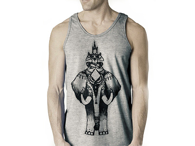 Thailand Tanks animal culture design elephant illustration tanktop thailand travel tshirt