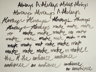 Hand-Drawn Typography director hand drawn movie prints typography