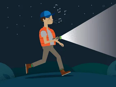 Whistling Hiker flashlight hike night whistle