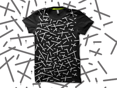 Btng Pattern 3 dots drips line pattern t shirt