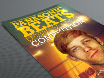 Panasonic Beats Flyer Template indie karaoke layered machine music night club party photoshop poster promotion retro