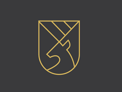 Stag Crest crest deer identity logo stag