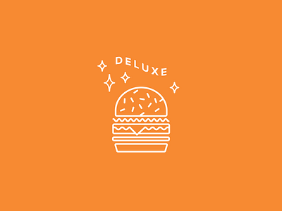 Dick's Deluxe Burger burger hamburger icon illustration