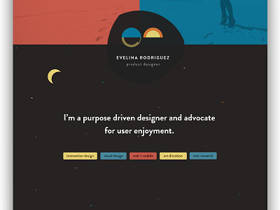 portfolio redesign moon portfolio space web