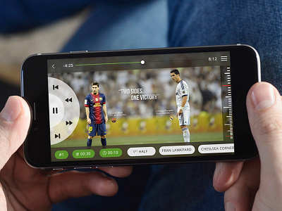 Video Player app design colorful creationz creative design flat interface ios7 ios8 master creationz ui design